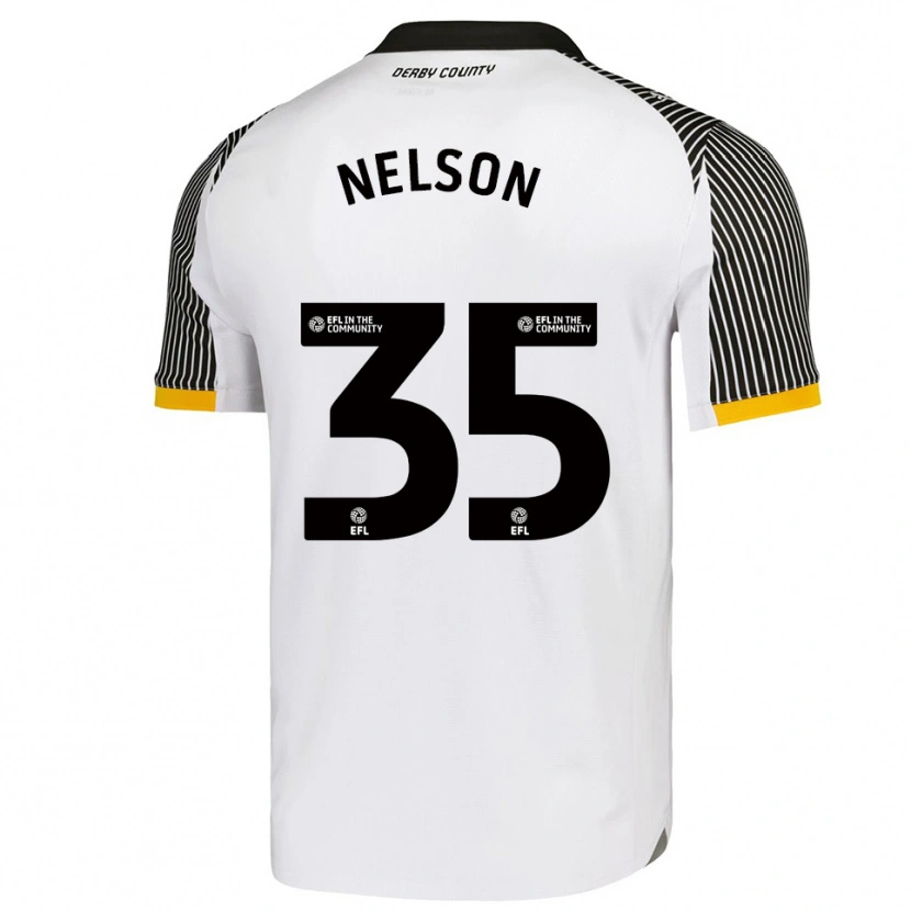Danxen Homem Camisola Curtis Nelson #35 Branco Preto Principal 2025/26 Camisa