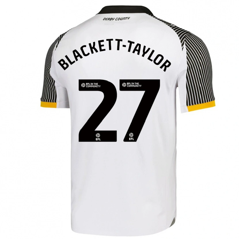 Danxen Homem Camisola Corey Blackett-Taylor #27 Branco Preto Principal 2025/26 Camisa