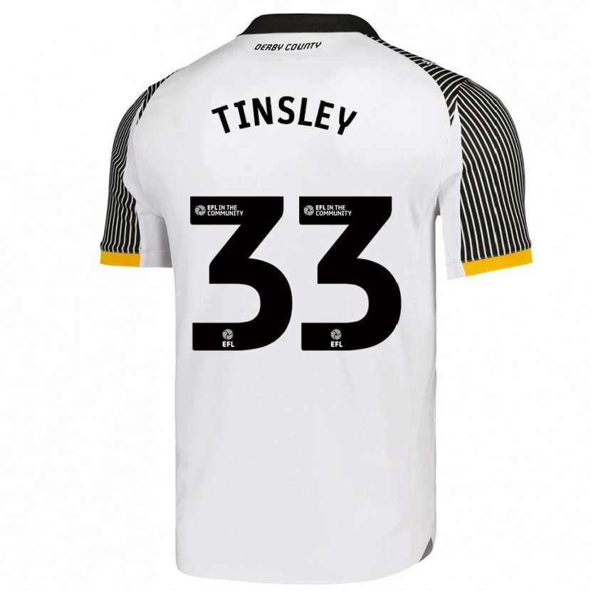 Danxen Homem Camisola Megan Tinsley #33 Branco Preto Principal 2025/26 Camisa