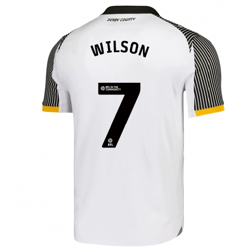Danxen Homem Camisola Emelia Wilson #7 Branco Preto Principal 2025/26 Camisa