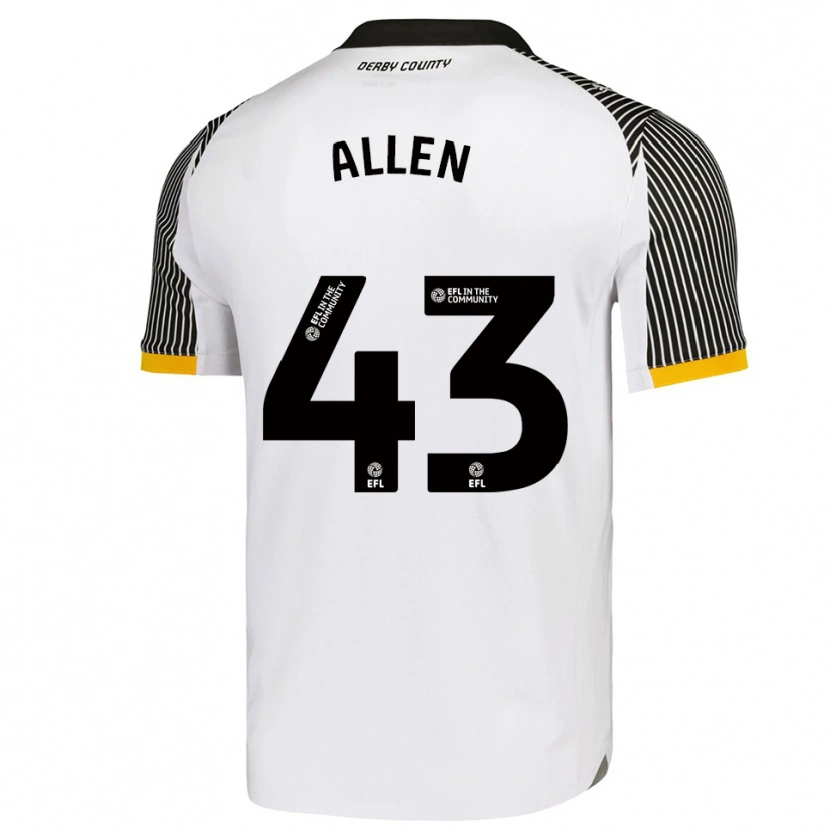 Danxen Homem Camisola Cruz Allen #43 Branco Preto Principal 2025/26 Camisa