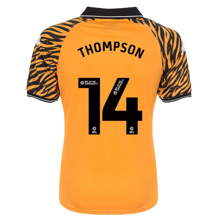 Danxen Homem Camisola Katie Thompson #14 Laranja Preto Principal 2025/26 Camisa
