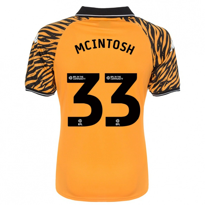 Danxen Homem Camisola Lucy Mcintosh #33 Laranja Preto Principal 2025/26 Camisa