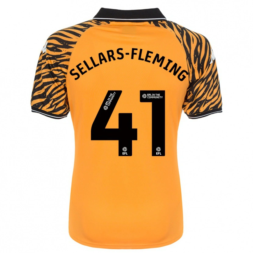 Danxen Homem Camisola Tyrell Sellars-Fleming #41 Laranja Preto Principal 2025/26 Camisa