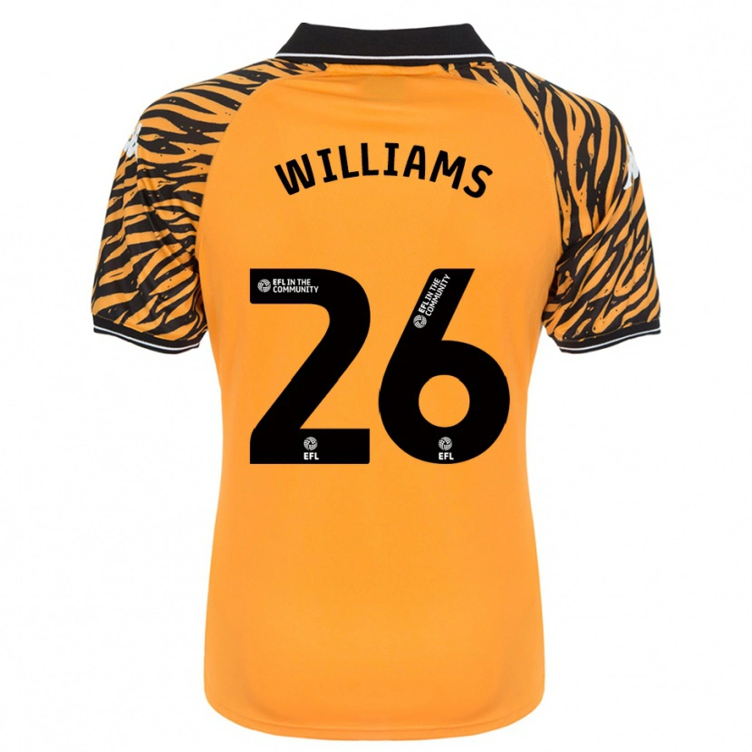 Danxen Homem Camisola Annabel Williams #26 Laranja Preto Principal 2025/26 Camisa