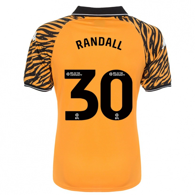 Danxen Homem Camisola Jennifer Randall #30 Laranja Preto Principal 2025/26 Camisa