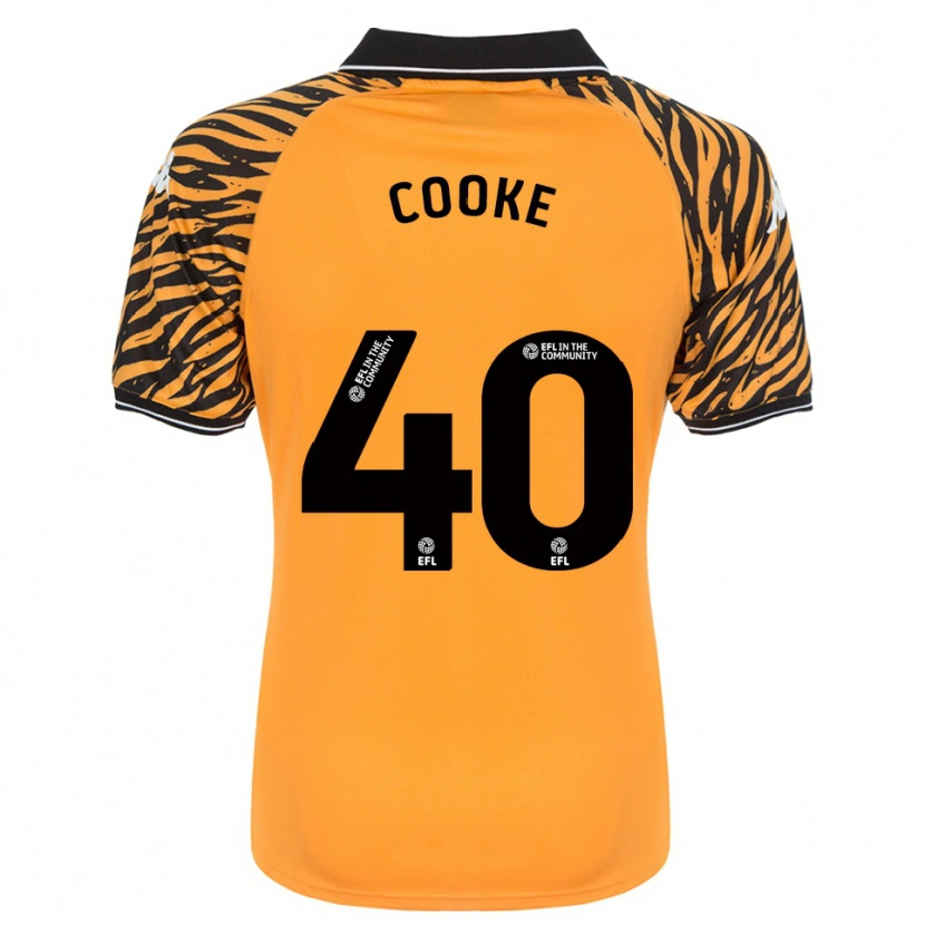 Danxen Homem Camisola Megan Cooke #40 Laranja Preto Principal 2025/26 Camisa