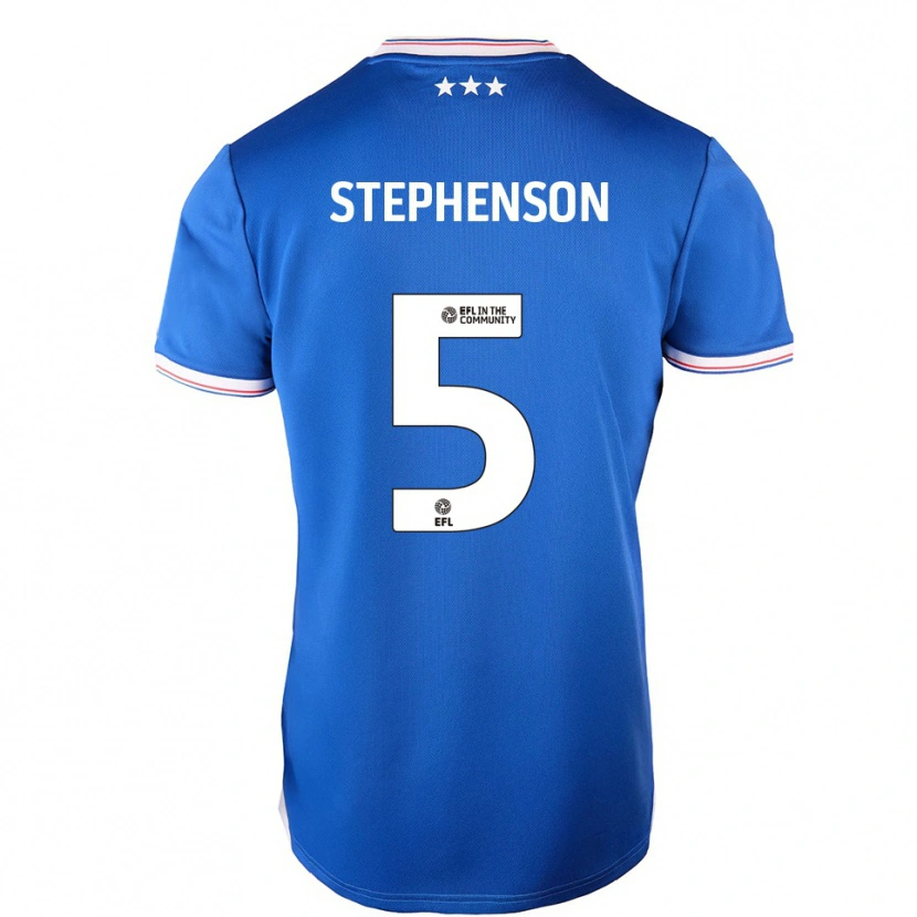 Danxen Homem Camisola Sean Stephenson #5 Azul Branco Principal 2025/26 Camisa