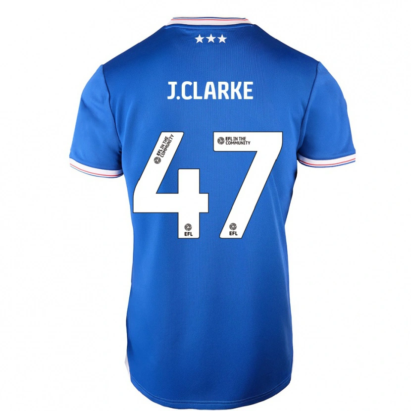 Danxen Homem Camisola Jack Clarke #47 Azul Branco Principal 2025/26 Camisa
