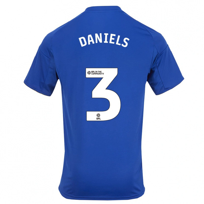 Danxen Homem Camisola Will Daniels #3 Azul Dourado Principal 2025/26 Camisa