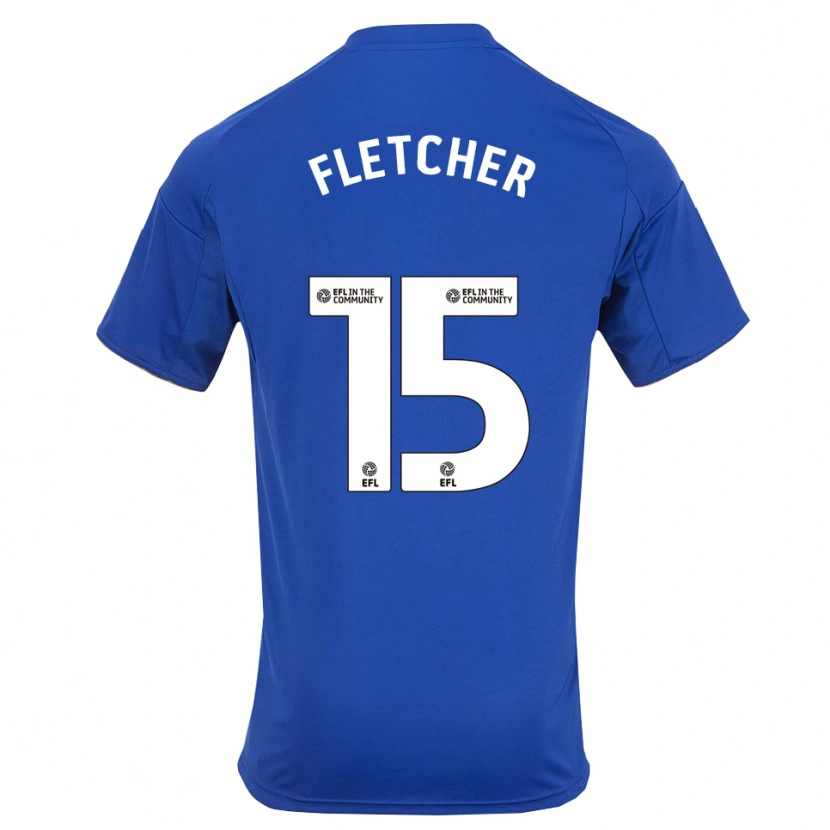 Danxen Homem Camisola Jake Fletcher #15 Azul Dourado Principal 2025/26 Camisa