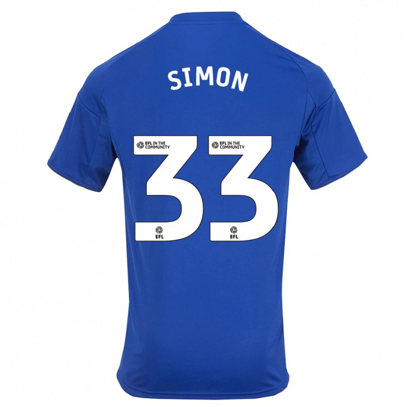 Danxen Homem Camisola Erin Simon #33 Azul Dourado Principal 2025/26 Camisa