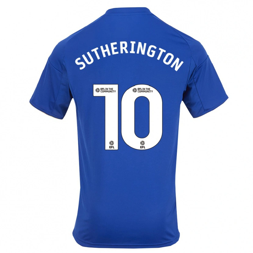 Danxen Homem Camisola Harry Sutherington #10 Azul Dourado Principal 2025/26 Camisa