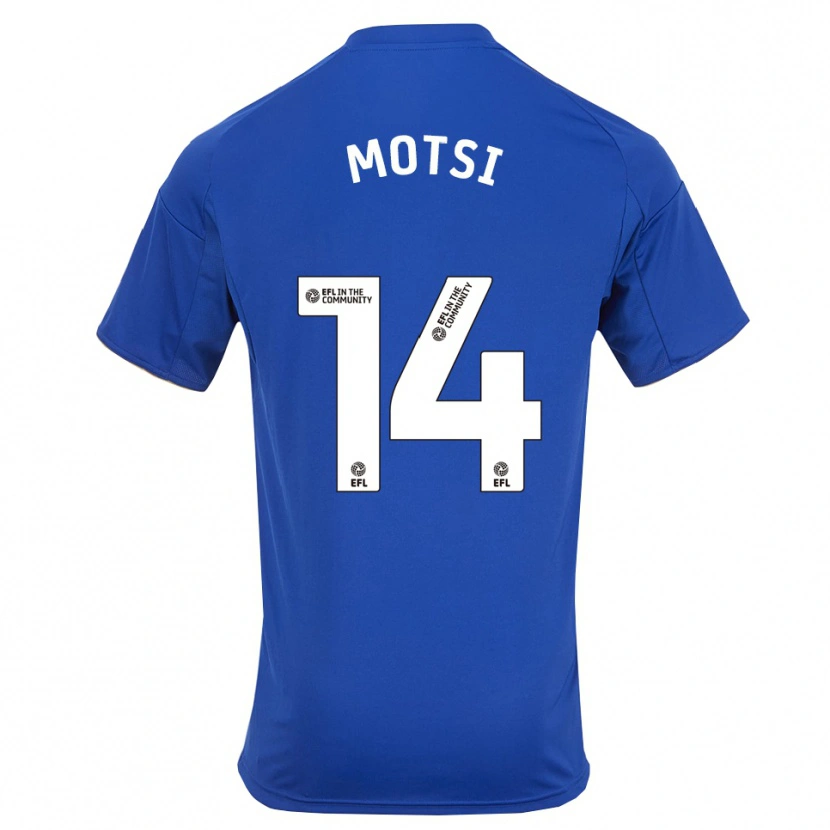 Danxen Homem Camisola Darren Motsi #14 Azul Dourado Principal 2025/26 Camisa