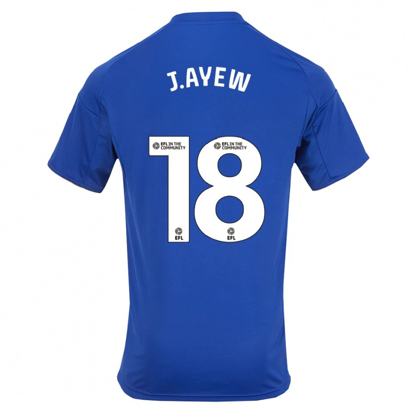 Danxen Homem Camisola Jordan Ayew #18 Azul Dourado Principal 2025/26 Camisa