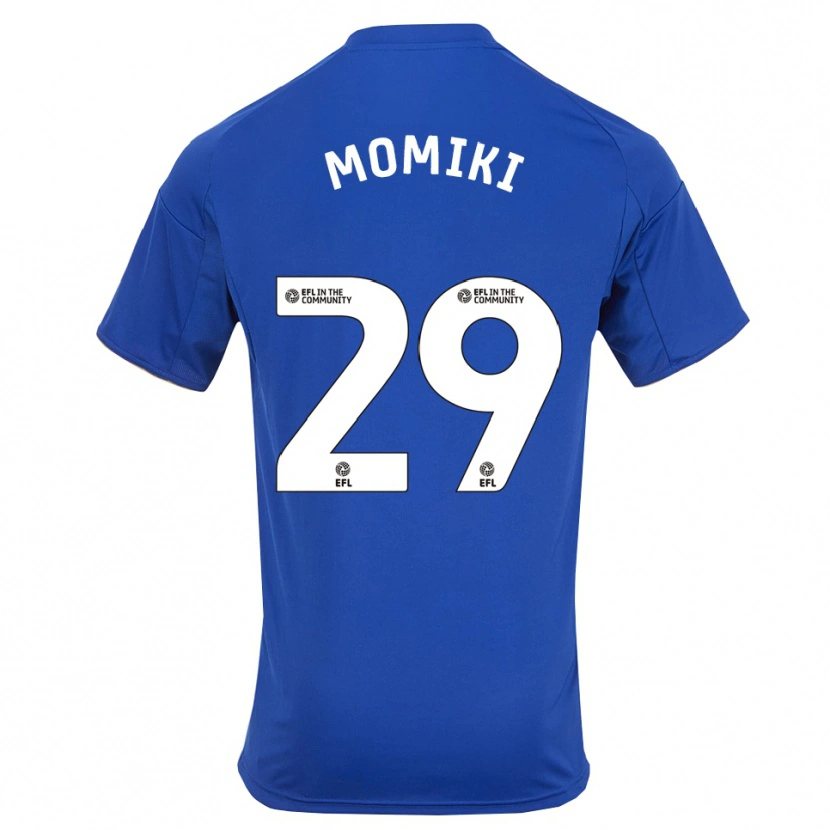 Danxen Homem Camisola Yuka Momiki #29 Azul Dourado Principal 2025/26 Camisa