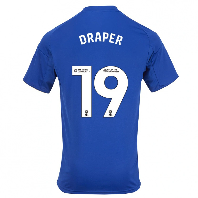 Danxen Homem Camisola Denny Draper #19 Azul Dourado Principal 2025/26 Camisa