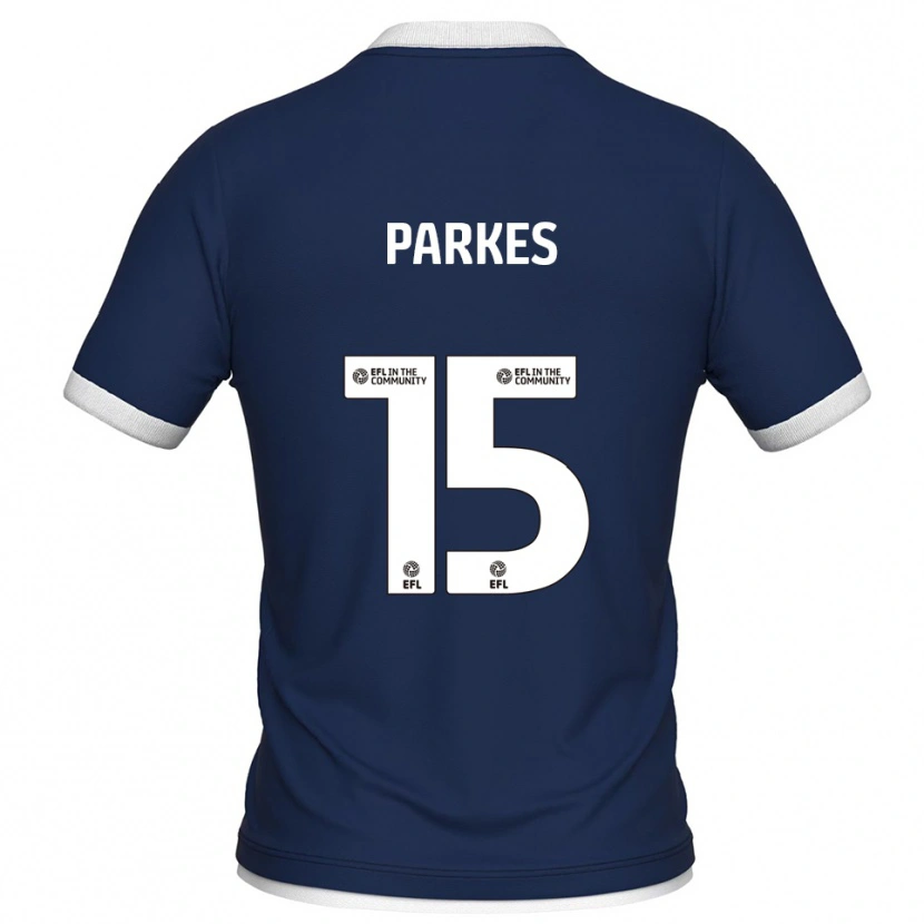 Danxen Homem Camisola Tristan Parkes #15 Azul Marinho Branco Principal 2025/26 Camisa