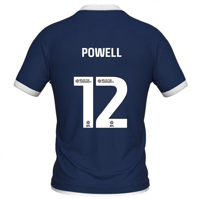 Danxen Homem Camisola Beth Powell #12 Azul Marinho Branco Principal 2025/26 Camisa