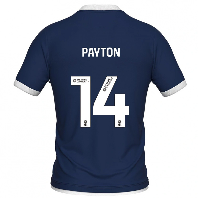 Danxen Homem Camisola Edward Payton #14 Azul Marinho Branco Principal 2025/26 Camisa