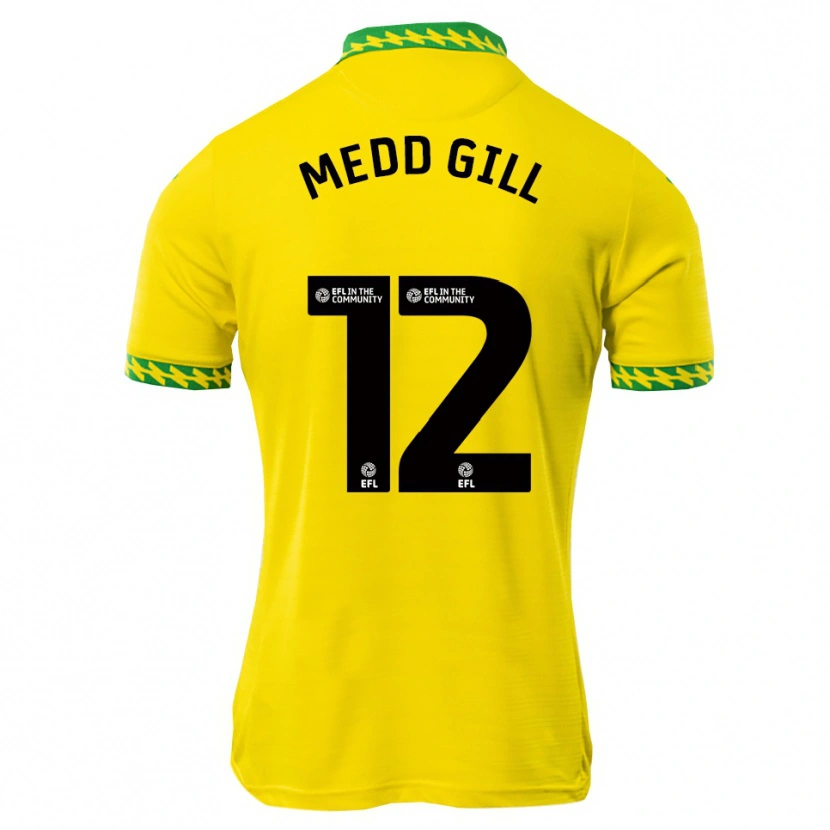 Danxen Homem Camisola Tamsin Medd-Gill #12 Branco Verde Principal 2025/26 Camisa