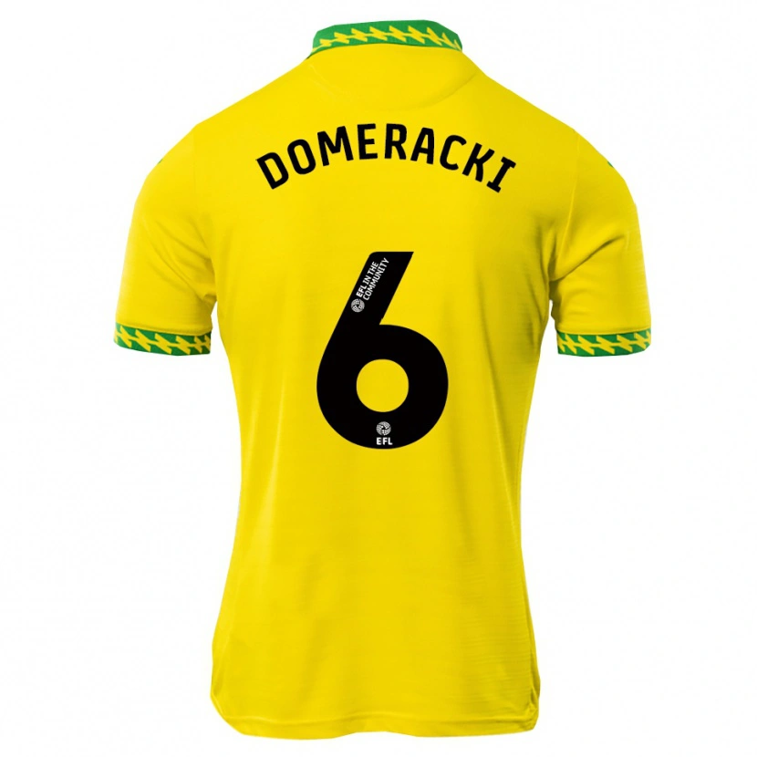 Danxen Homem Camisola Alan Domeracki #6 Branco Verde Principal 2025/26 Camisa