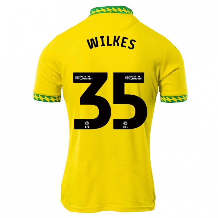 Danxen Homem Camisola Reece Wilkes #35 Branco Verde Principal 2025/26 Camisa