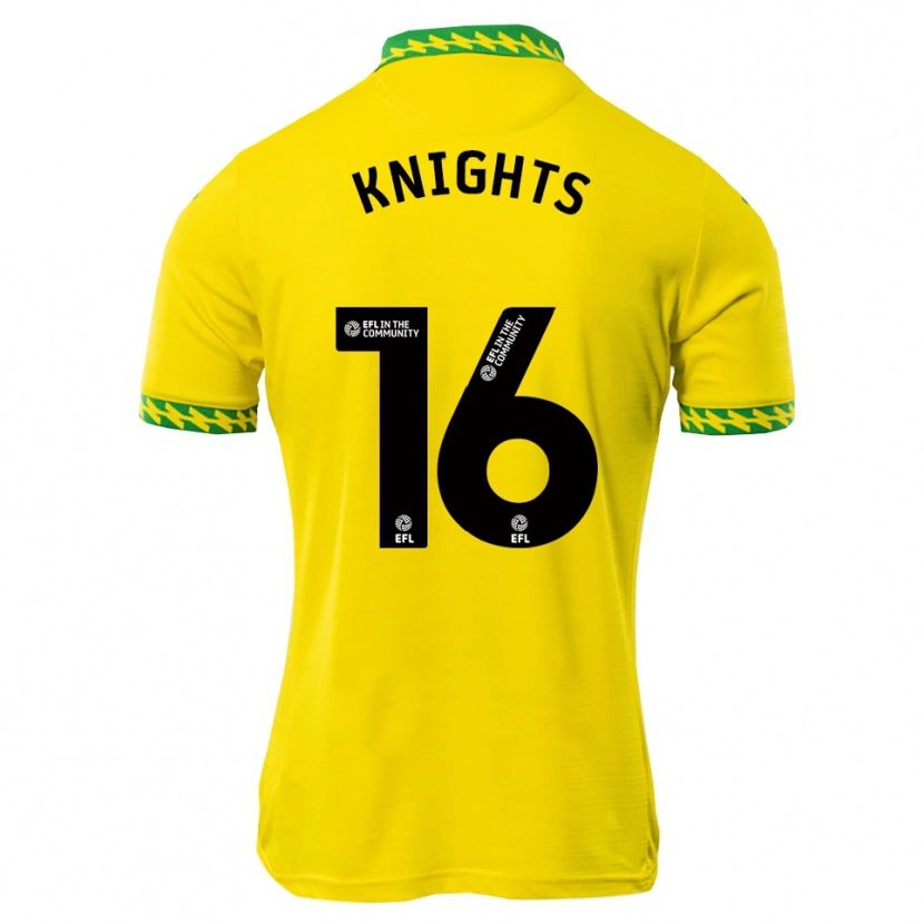 Danxen Homem Camisola Katie Knights #16 Branco Verde Principal 2025/26 Camisa