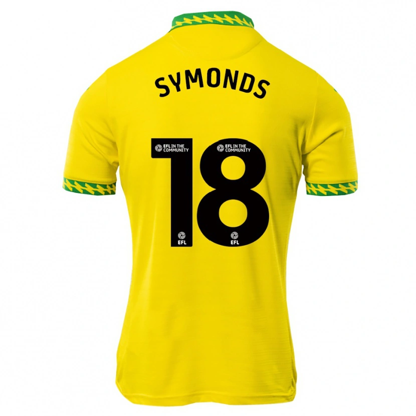 Danxen Homem Camisola Freya Symonds #18 Branco Verde Principal 2025/26 Camisa