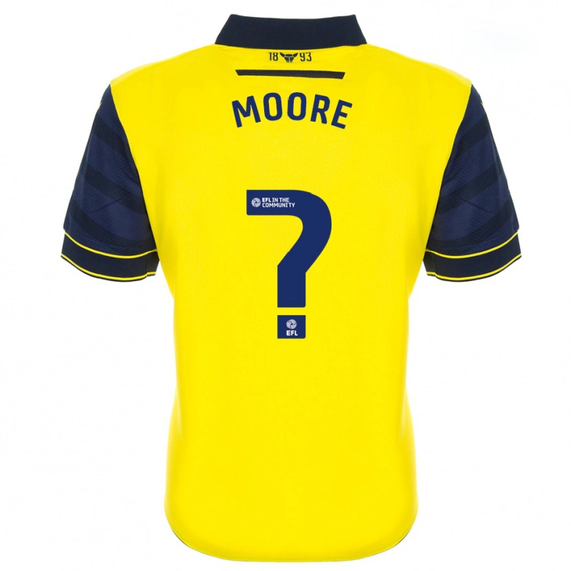 Danxen Homem Camisola Brogan Moore #0 Amarelo Azul Marinho Principal 2025/26 Camisa