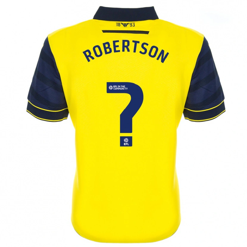 Danxen Homem Camisola Maddie Robertson #0 Amarelo Azul Marinho Principal 2025/26 Camisa