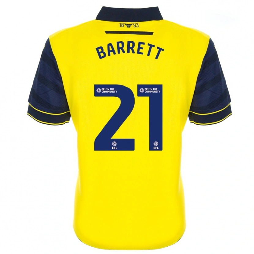 Danxen Homem Camisola Nicole Barrett #21 Amarelo Azul Marinho Principal 2025/26 Camisa
