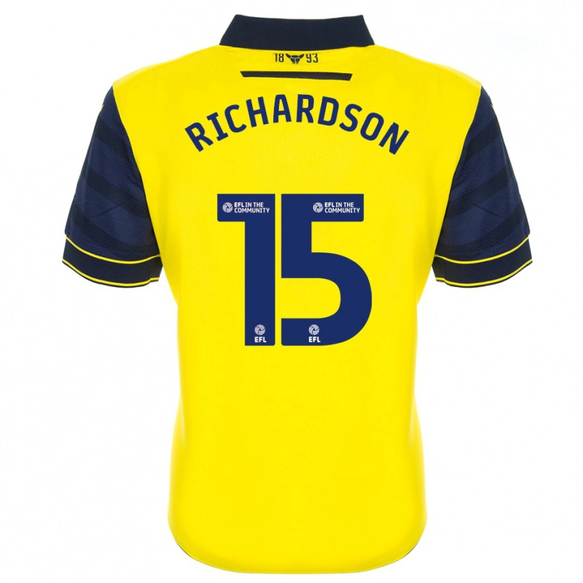 Danxen Homem Camisola Ellie-Mae Richardson #15 Amarelo Azul Marinho Principal 2025/26 Camisa