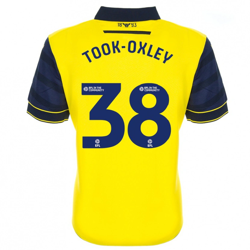 Danxen Homem Camisola Zaide Took-Oxley #38 Amarelo Azul Marinho Principal 2025/26 Camisa