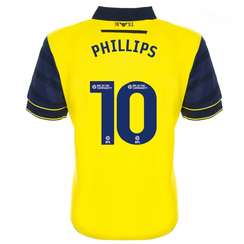Danxen Homem Camisola Matt Phillips #10 Amarelo Azul Marinho Principal 2025/26 Camisa