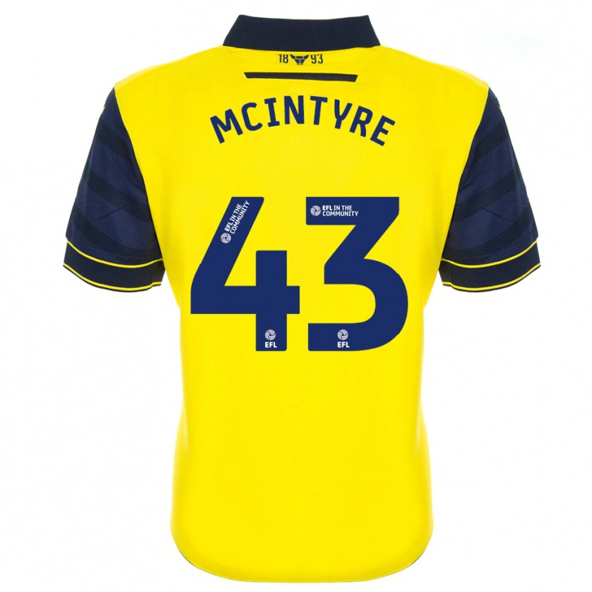 Danxen Homem Camisola Richard Mcintyre #43 Amarelo Azul Marinho Principal 2025/26 Camisa