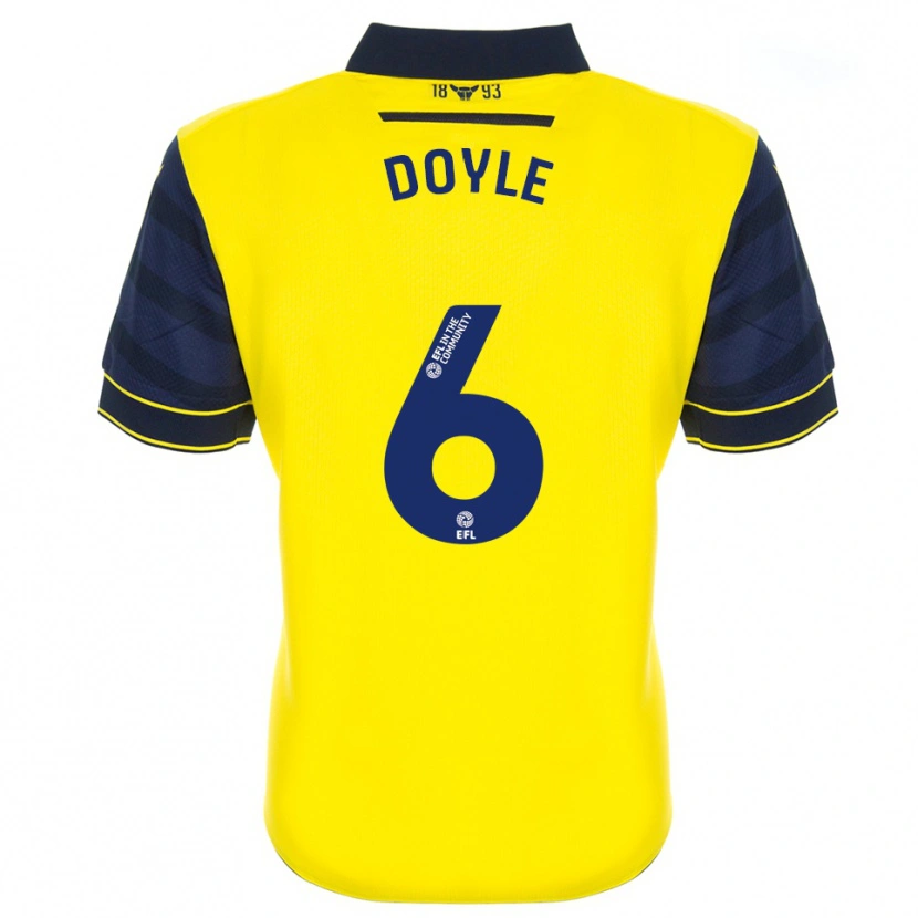 Danxen Homem Camisola Calum Doyle #6 Amarelo Azul Marinho Principal 2025/26 Camisa