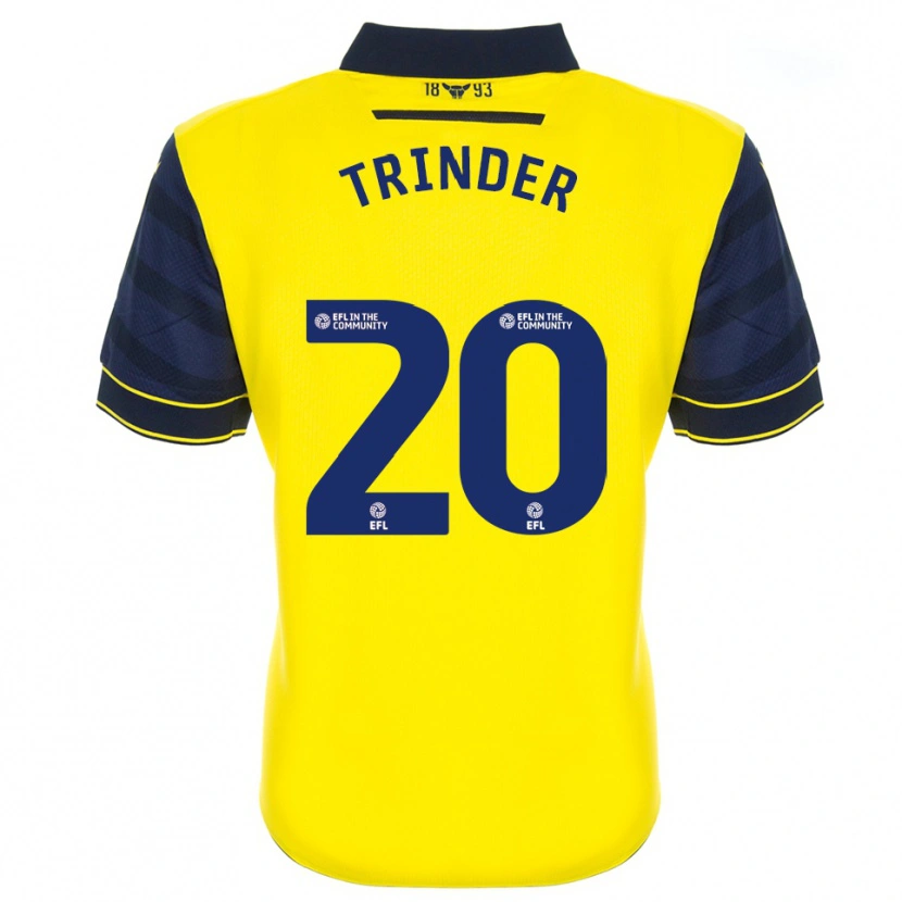 Danxen Homem Camisola Lucy Trinder #20 Amarelo Azul Marinho Principal 2025/26 Camisa