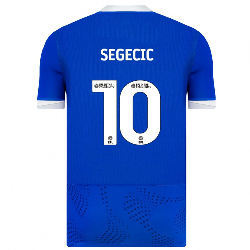 Danxen Homem Camisola Adrian Segecic #10 Azul Branco Principal 2025/26 Camisa