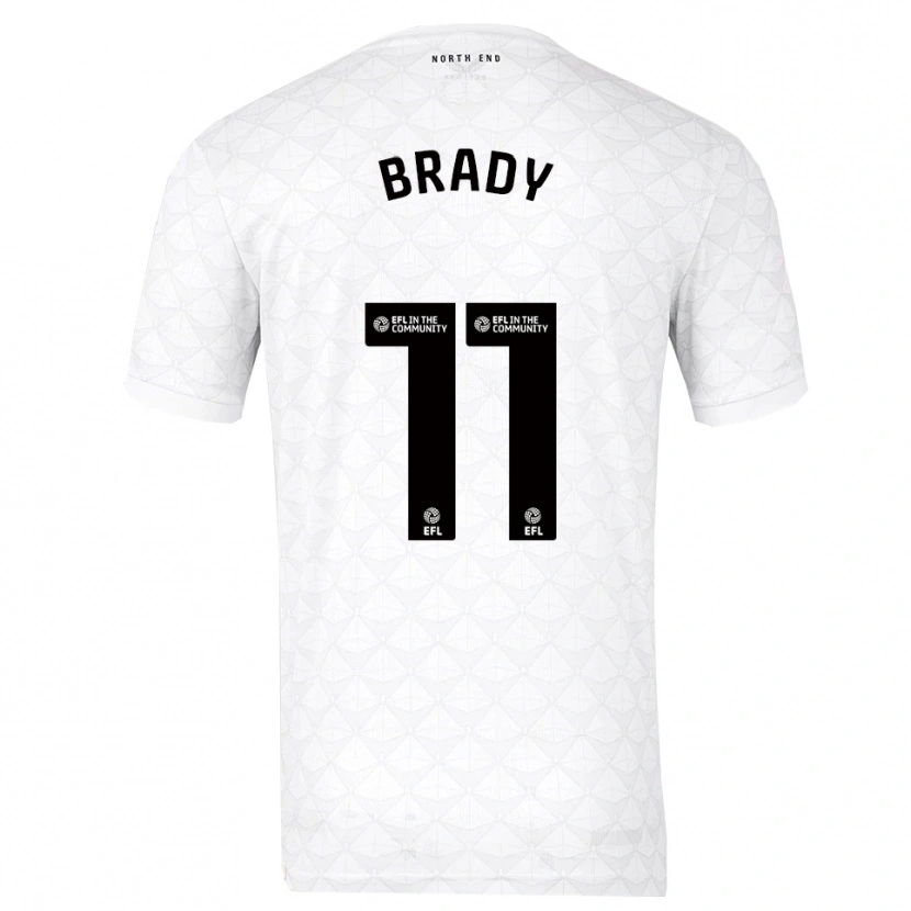 Danxen Homem Camisola Robbie Brady #11 Branco Vermelho Principal 2025/26 Camisa