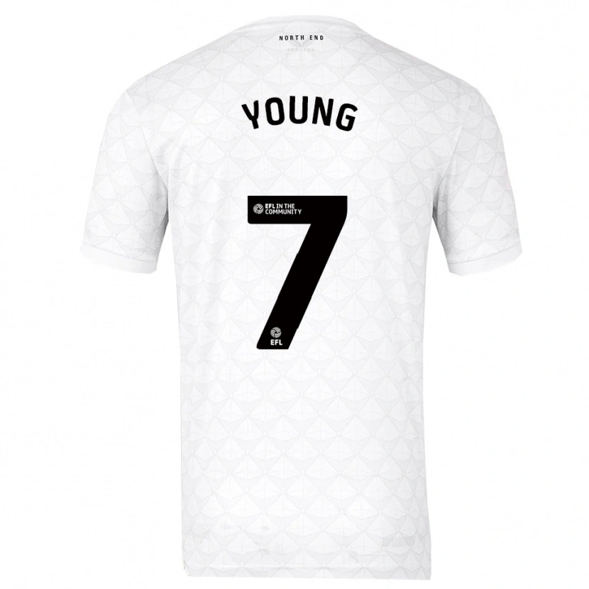 Danxen Homem Camisola Danielle Young #7 Branco Vermelho Principal 2025/26 Camisa