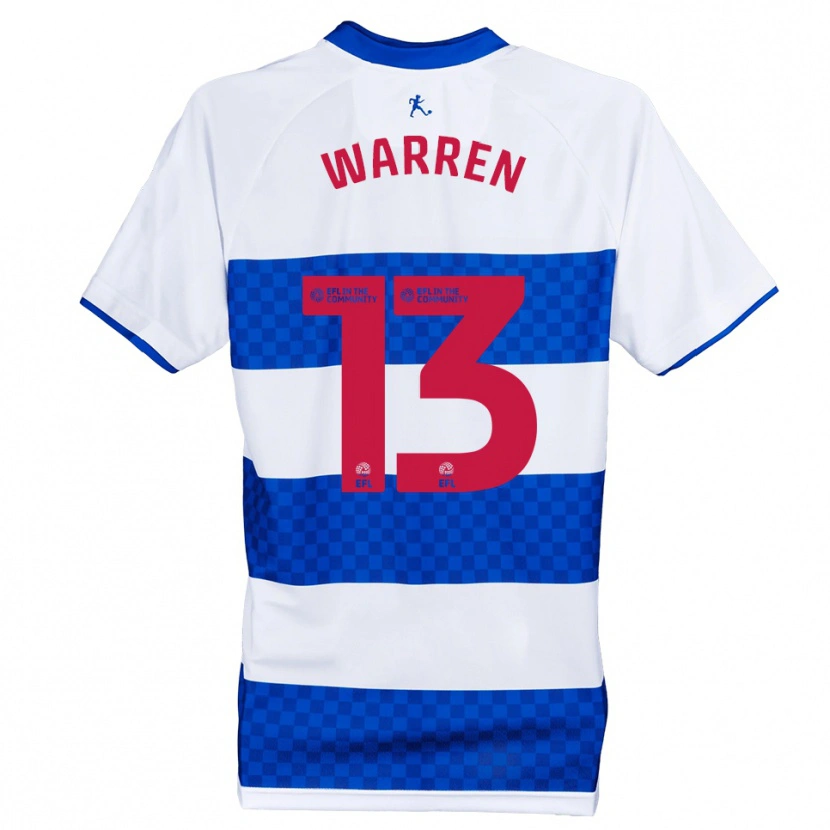 Danxen Homem Camisola Charlie Warren #13 Azul Branco Principal 2025/26 Camisa