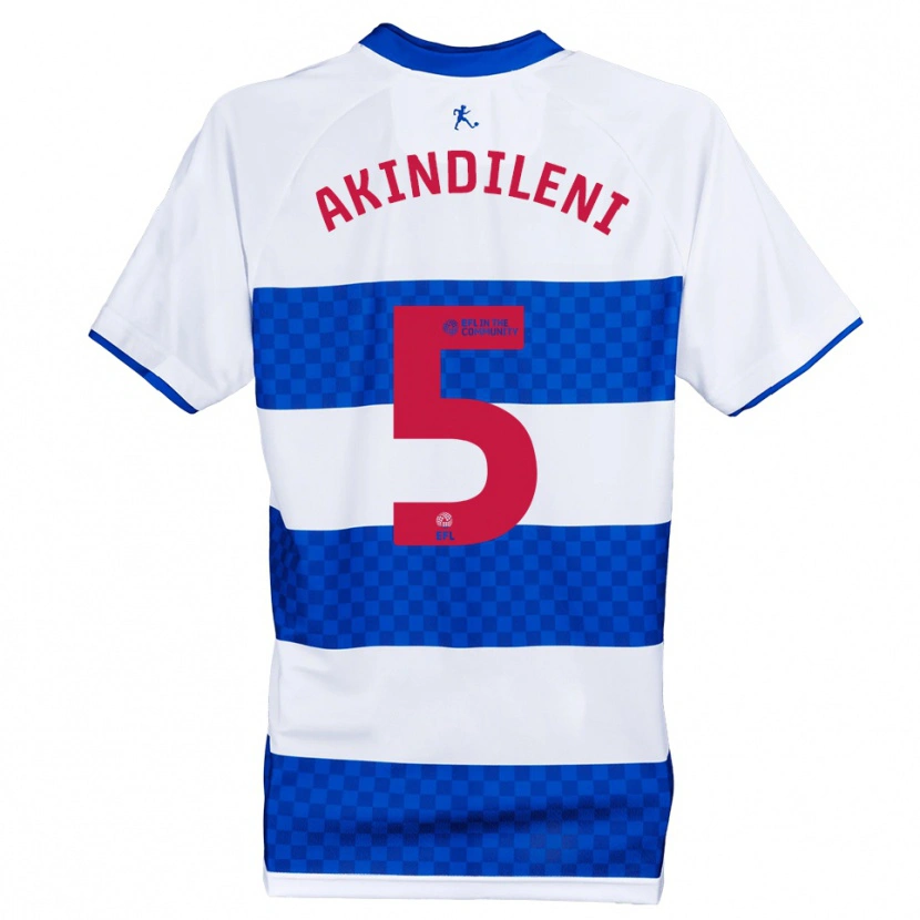 Danxen Homem Camisola Timothy Akindileni #5 Azul Branco Principal 2025/26 Camisa