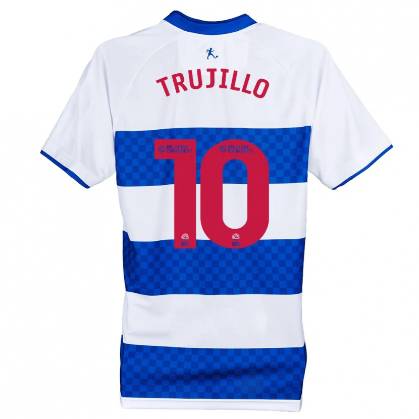 Danxen Homem Camisola Ashley Trujillo #10 Azul Branco Principal 2025/26 Camisa