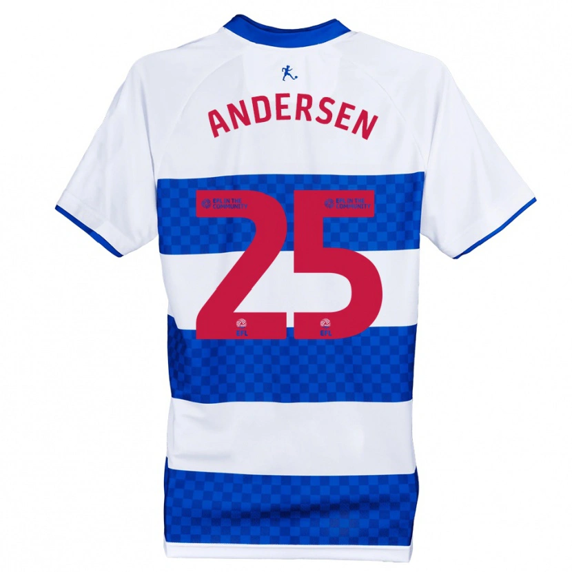 Danxen Homem Camisola Lucas Andersen #25 Azul Branco Principal 2025/26 Camisa