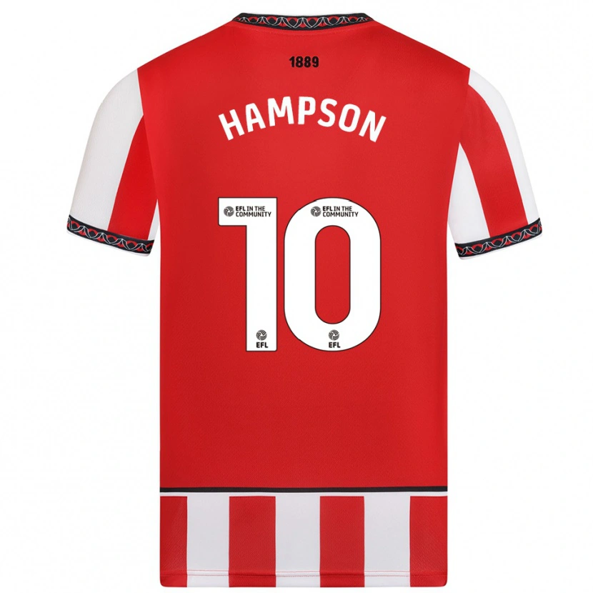 Danxen Homem Camisola Owen Hampson #10 Vermelho Branco Principal 2025/26 Camisa