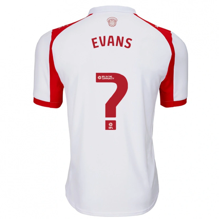 Danxen Homem Camisola Reggie Evans #0 Branco Vermelho Principal 2025/26 Camisa