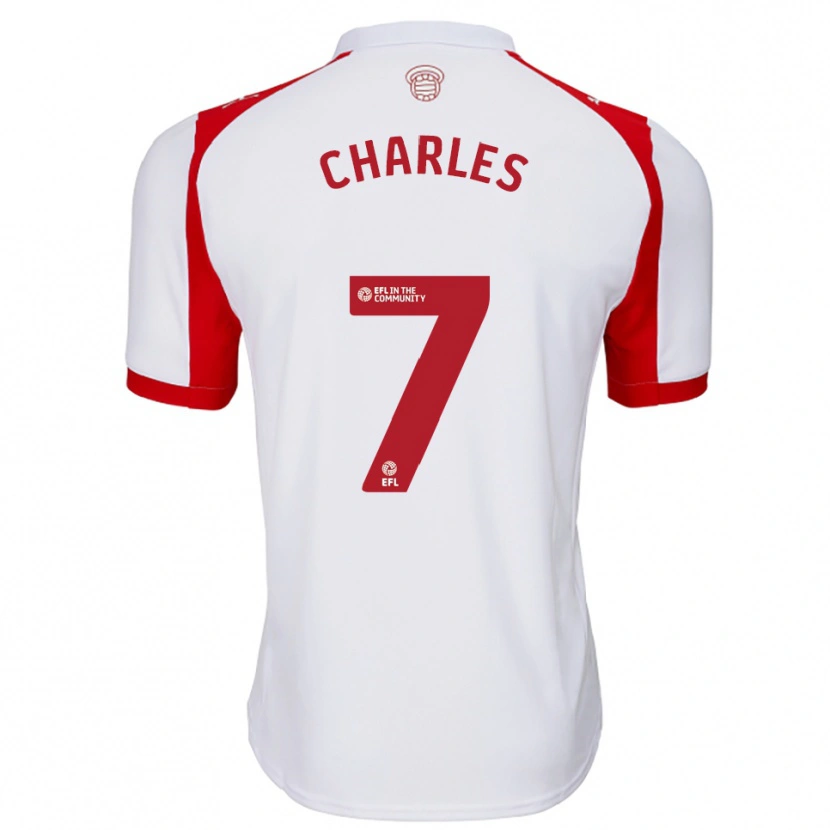 Danxen Homem Camisola Brandon Charles #7 Branco Vermelho Principal 2025/26 Camisa