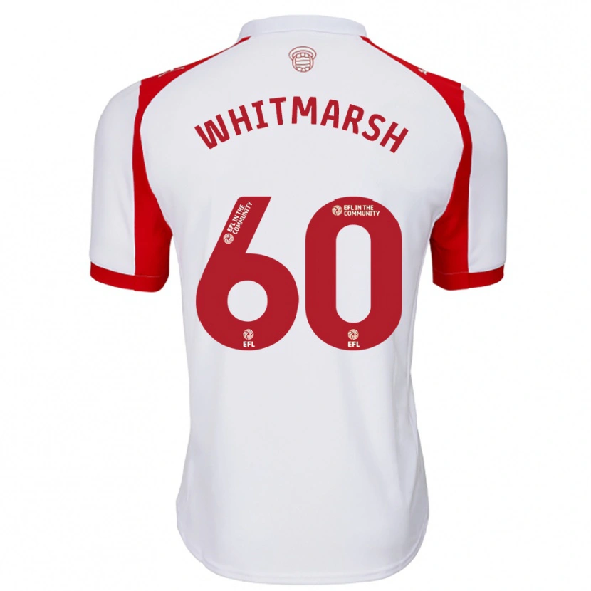Danxen Homem Camisola Joe O'brien-Whitmarsh #60 Branco Vermelho Principal 2025/26 Camisa