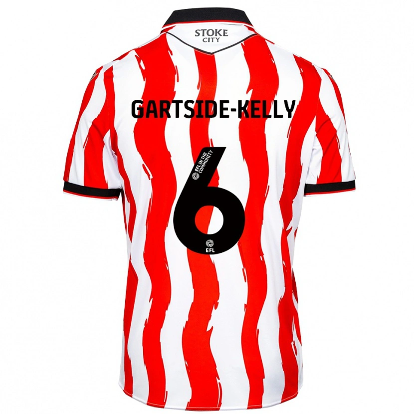 Danxen Homem Camisola Gabriel Kelly #6 Branco Vermelho Principal 2025/26 Camisa